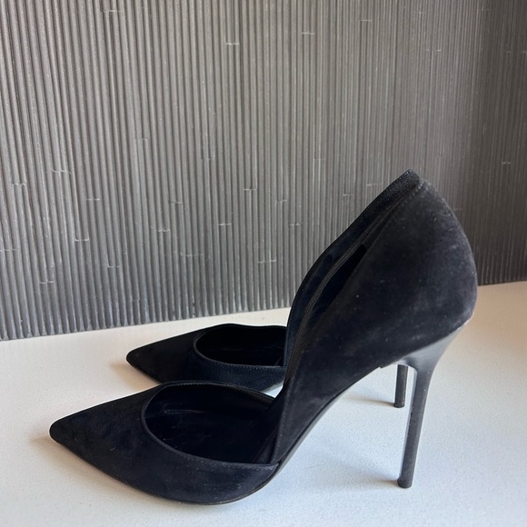 BURBERRY Virna 105 Black Suede Classic Pumps Heels 36 - Picture 5 of 15